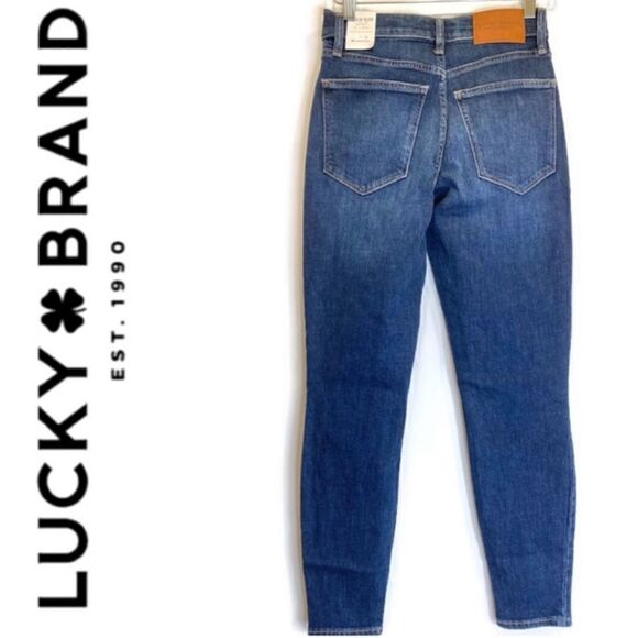 Lucky Brand High Rise Bridgette Button Up Skinny Jeans 00/24 - Picture 4 of 6